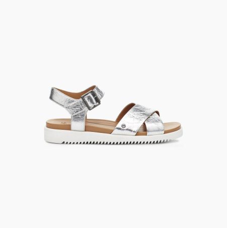 UGG Zoie Metallic - Sandaler Dame - Sølv (NO-C435)